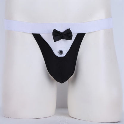 Gentleman’s Thongs With Bow Tie All Products - Underwear & Thongs For Men