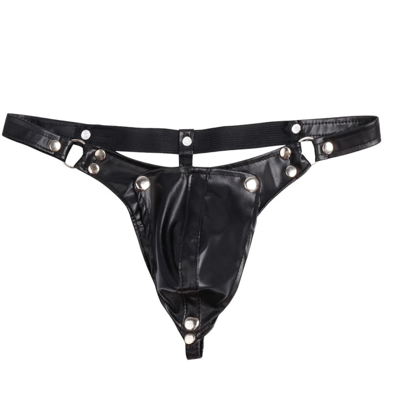 Tom Of Finland Type Leather G-Strings With Hatchway - Rainbow Thongs