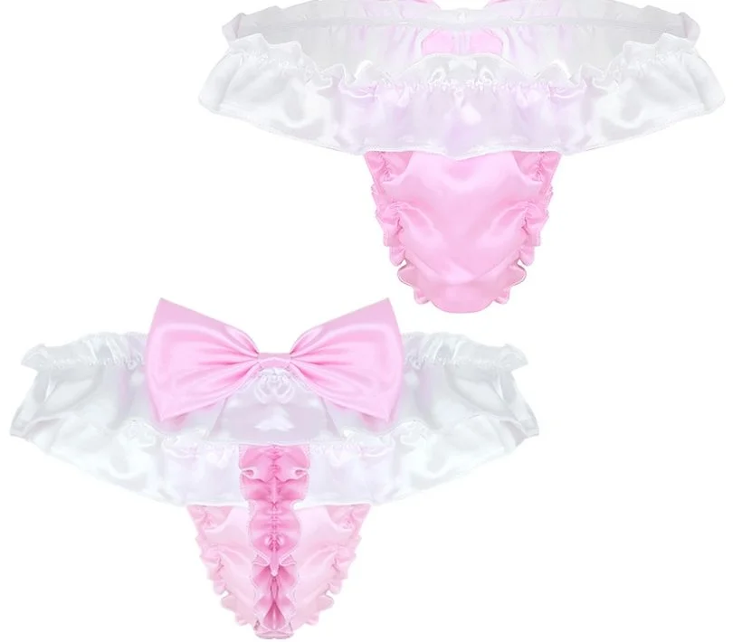 All Products - Underwear & Thongs For Men Shiny Soft Satin Lingerie With Bowtie Shiny Soft Satin Lingerie With Bowtie All Products - Underwear & Thongs For Men