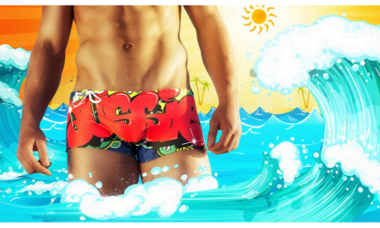 Gay Men Swimming Shorts “Aussie Bum” All Products - Underwear & Thongs For Men