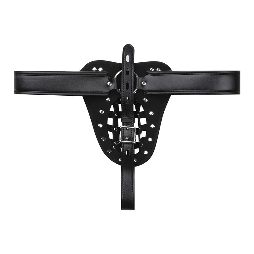 Leather Basket Jockstrap with Padlock All Products - Underwear & Thongs For Men