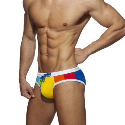Gay Men Push Up Rainbow Swim Briefs All Products - Underwear & Thongs For Men