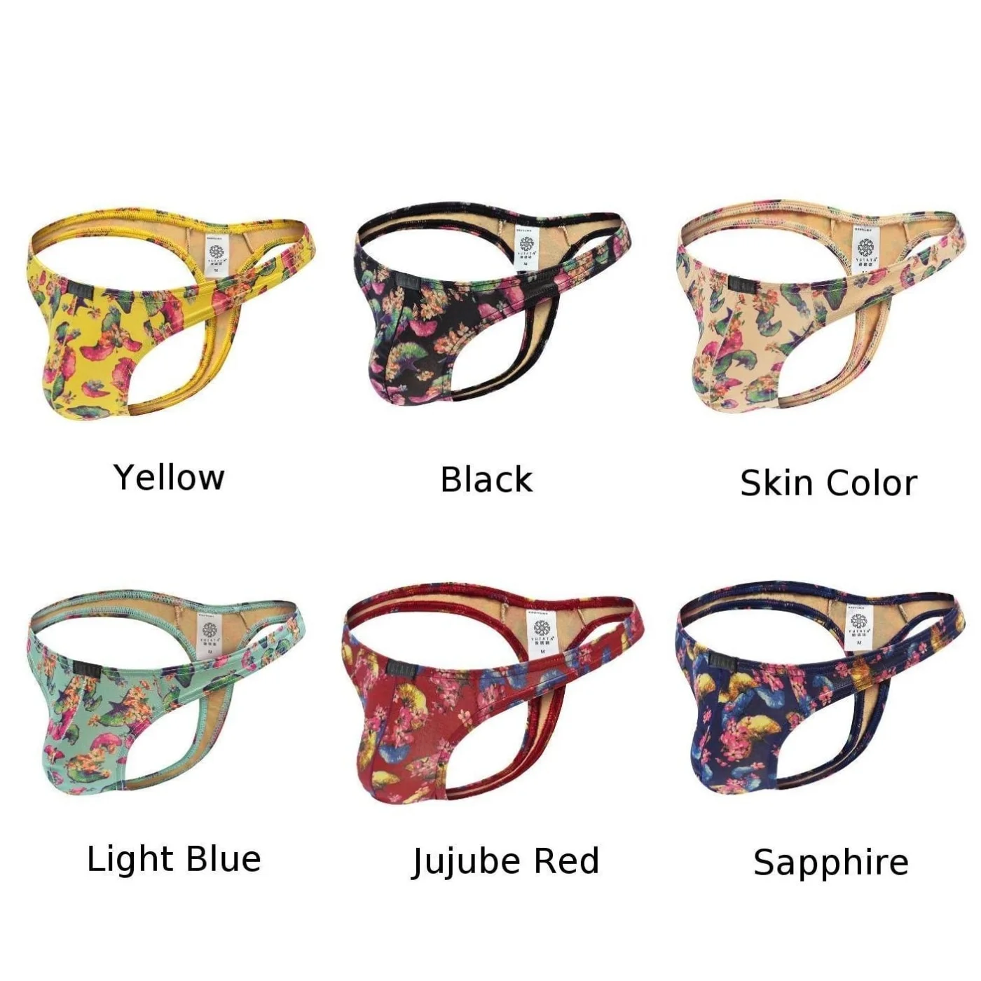 Sexy Men Bikini With Floral Pattern All Products - Underwear & Thongs For Men