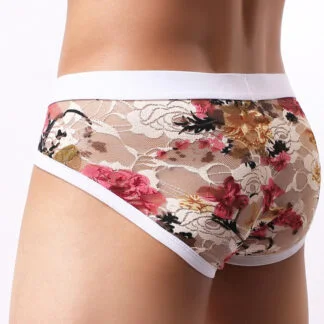 All Products - Underwear & Thongs For Men Classic Men’s Lace Underpants With Floral Pattern Classic Men’s Lace Underpants With Floral Pattern All Products - Underwear & Thongs For Men