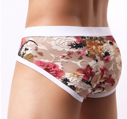 Classic Men’s Lace Underpants With Floral Pattern All Products - Underwear & Thongs For Men
