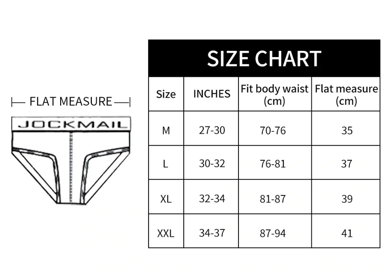 Men's JOCKMAIL Briefs With Stripes