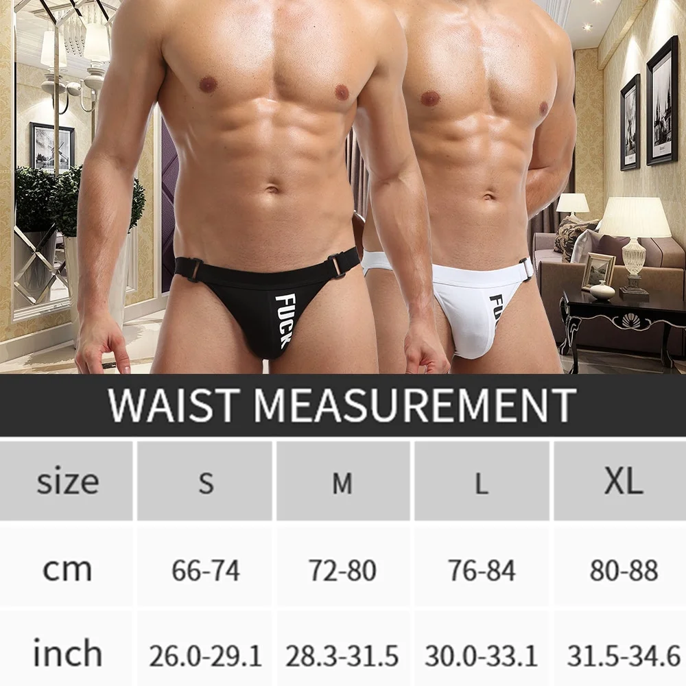 Men’s Thongs “F*CK” With Open Butt All Products - Underwear & Thongs For Men