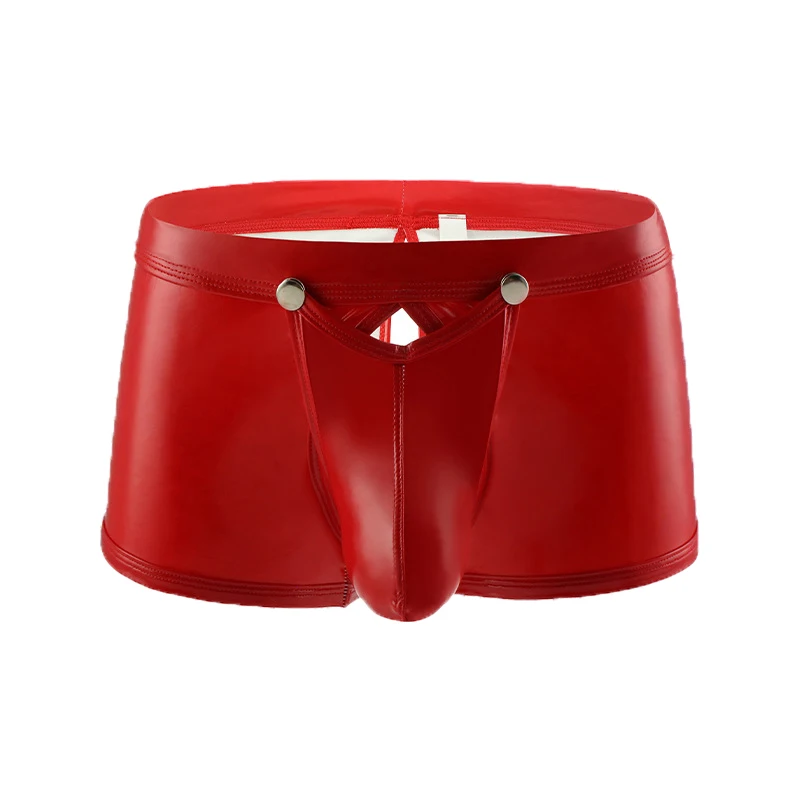 Gay Men Leather Boxers (Different Colors) All Products - Underwear & Thongs For Men
