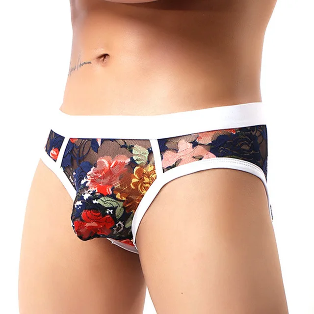 Classic Men’s Lace Underpants With Floral Pattern All Products - Underwear & Thongs For Men