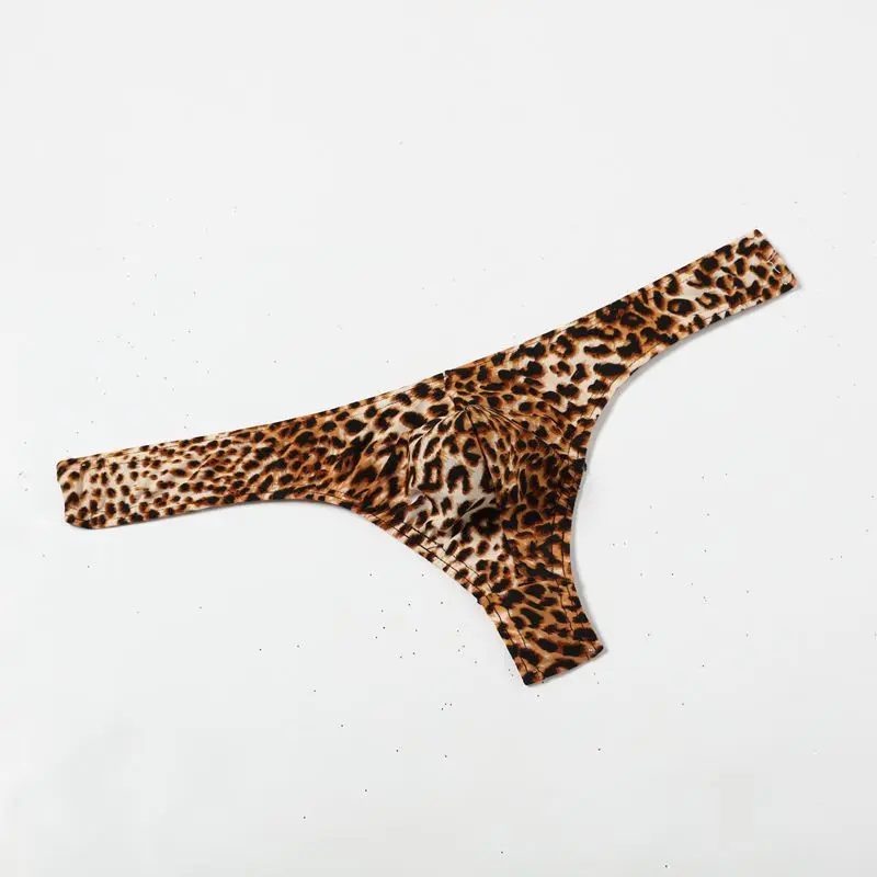 Gay Men Underwear – Sexy Mens Thongs With Leopard Pattern All Products - Underwear & Thongs For Men